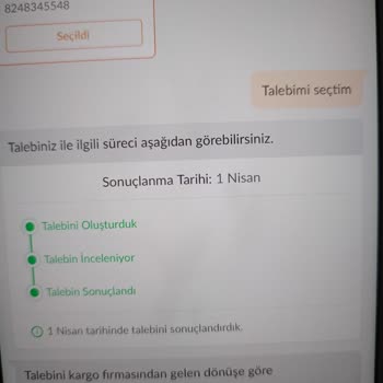 Trendyol Siparişimdeki Sorunu Çözemedi