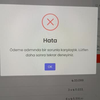 Getmobil Sipariş Sürecinde Yaşanan Ödeme Hatası