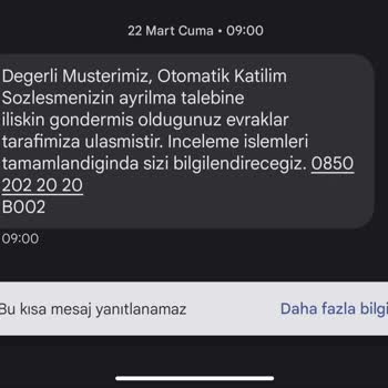 Türkiye Hayat Emeklilik BES İptali İçin Yardım İstiyoruz