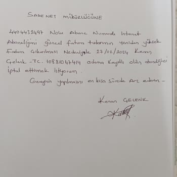 Sadenet Aboneliğimi İptal Etmek İstedim Dilekçe Yazdım İptal Etmediler