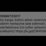 Ticaret Bakanlığı + 220686723017 Telefon Numarasından Yurtiçi Adına Gönderilen Mesaj