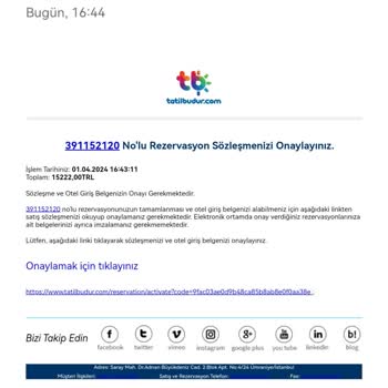 Tatilbudur İade İptal İade