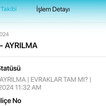 Türkiye Sigorta Evrak Tam Mi Yazısı