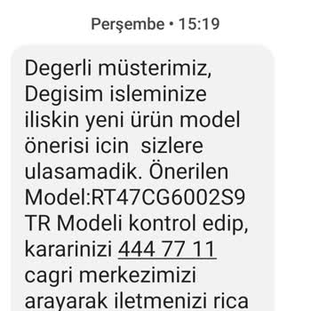 Samsung Garantiden Değiştirilemeyen Buzdolabı