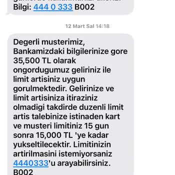 Garanti BBVA İstemediğim Halde Kk Limitimi Yükseltiyor