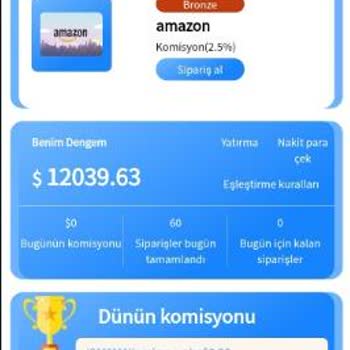 Amazon Affiliate Sipariş Görevi