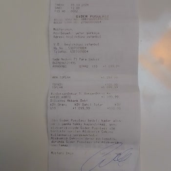 In Street İade Ödemenin Yapılmaması.