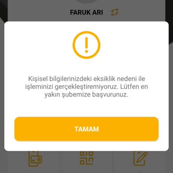 VakıfBank Kimlik Bilgi Hatası