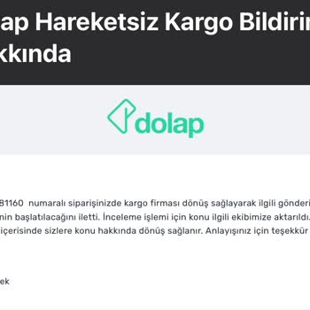 Dolap Ürünümü Kargoda Kaybetti Paramı Geri Ödemedi Ürünüm Kayıp?