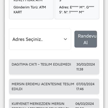 Kuryenet Bir Aydır Kartımı Teslim Etmedi
