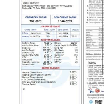 İSKİ Fazla Su Faturası