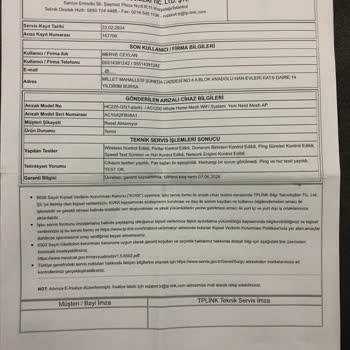 TP Link AC1200 Mesh Arızalı Ürünler