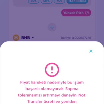 Binance Pancakeswap'ta Satış Yapamama Ve Mağduriyet Şikayeti