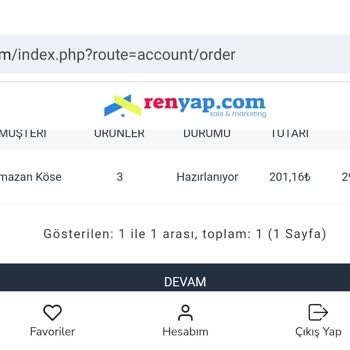 Renyap.com Mağazası Kargolamayı Geciktiriyor!