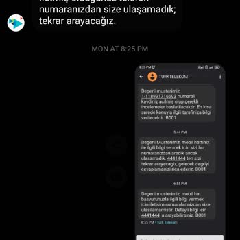 Türk Telekom Roaming 90 Ses Paketi Yetersiz Bilgilendirme