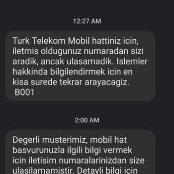 Türk Telekom Roaming 90 Ses Paketi Yetersiz Bilgilendirme