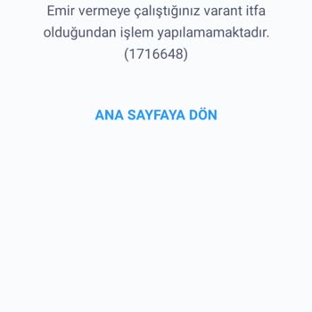 İş Bankası Varant İşlemi İtfa Olmuştur Sıfırlanmış Gözüküyor