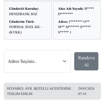 Kuryenet Gönderi Teslimatı Sorunu