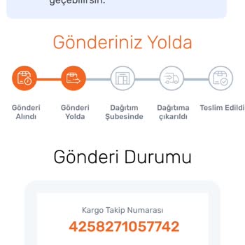 Aras Kargo 4258271057742 Kargomdan Hareket Yok.