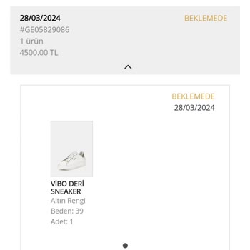 Guess Ürün Beklemede Ve İade