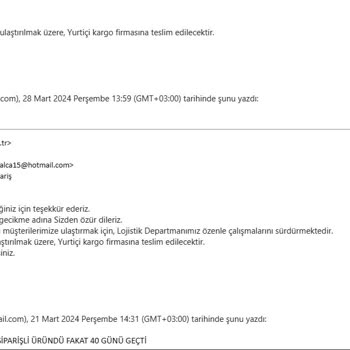 Www.spigen.com.tr "65 Gündür Gelmeyen Sipariş"