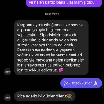 LNT Step Geç Kargo Ve İade Sorunu