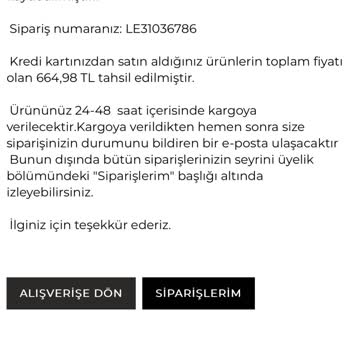 Leathify Sipariş Hakkında Bilgi Alamıyorum