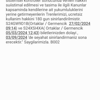 TCDD Engelli Ücretsiz Ulaşıma 180 Gün Kısıt Koydu