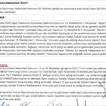 Tüvtürk Tüketici Hakem Heyeti Kararını Uygulamıyor
