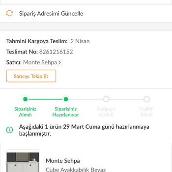 Trendyol Monte Sehpa Şirketinin Geç Teslimat Sorunu