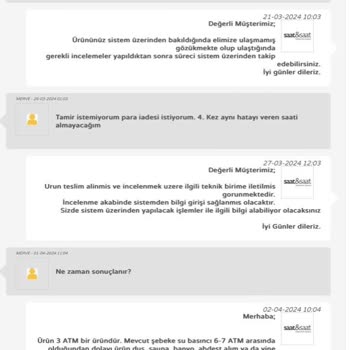 Saat Ve Saat Hatalı Ürün Satışı