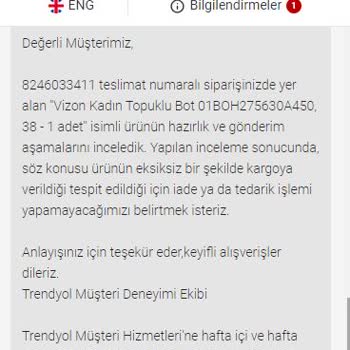 Hotiç Ayakkabı Yerine Boş Kutu Gönderdi