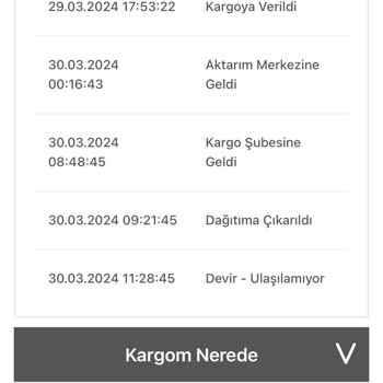 Bir Günde Kargo Firması Teslim Etmiyor