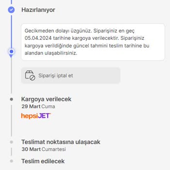 Hepsiburada ve Avva Giyim Markasından Geciken Sipariş Hayal Kırıklığı