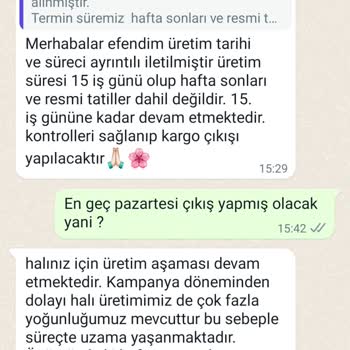 Rivaİstanbul Riva Halı Termin Tarihine Uymuyor