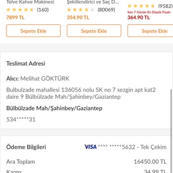 PHILIPS Ev Aletleri Philips Lattego 5443 Siparişi Teslim Edilmedi