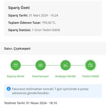ÇiçekSepeti'nde Teslim Edildi Olarak Gözüken Siparişim Teslim Edilmedi