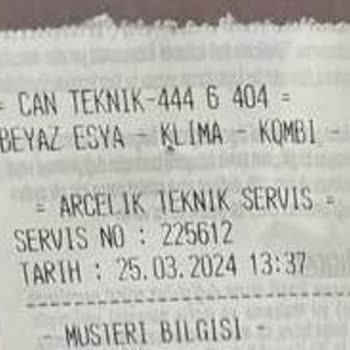 Can Teknik Servis Can Teknik 444 6 404 150 TL'lik Üründen 6.100 TL Almıştır! Sahte!