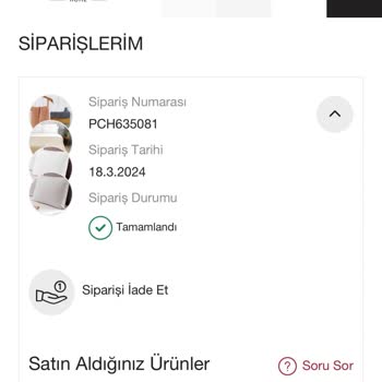 Pierre Cardin Home Eksik Ürün Gönderme