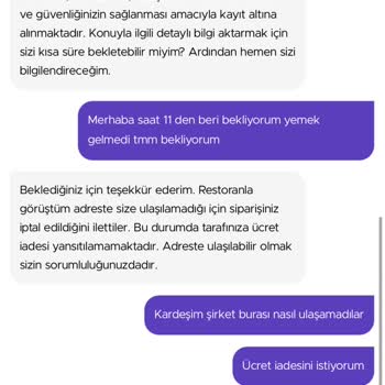 GetirYemek Getir Hizmet Kusuru: Teslimat Ve İade Problemi