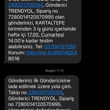 MNG Kargo Evime Kargoyu Getirmiyor Ve Erkenden İade Ediyor