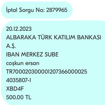 Albaraka Paramı Ödemek İstemiyor