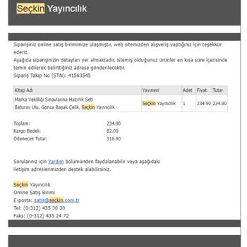 Seçkin Yayıncılık Kampanyalı Kitap Siparişim İptal Edildi Ve Gönderilmedi