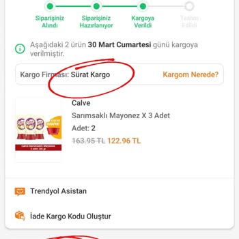 Sürat Kargo İlçe Merkezindeki Adrese Verdiğim Sipariş Dağıtıma Çıkmıyor!