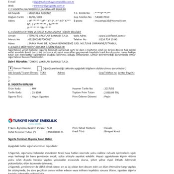Bankacılık Düzenleme ve Denetleme Kurumu Hayat Sigorta Poliçesi İptali