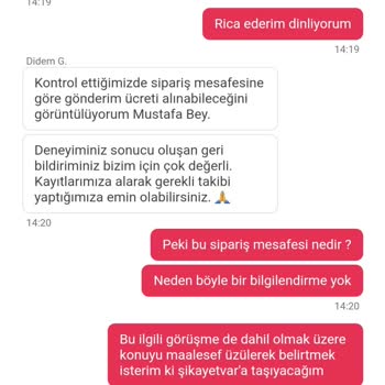 Yemeksepeti Gizli Kapaklı Ücret İsteme