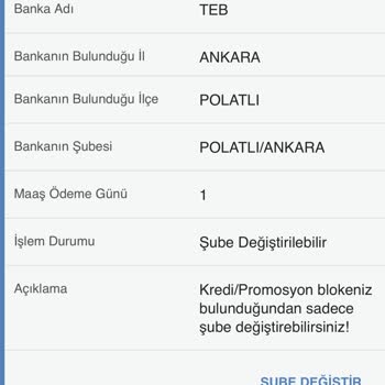 TEB Banka Maaş Promosyonu Banka Değişikliği