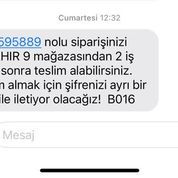 Watsons Mağazadan Teslim Siparişimi Alamıyorum
