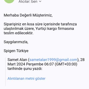 Spigen Türkiye Ön Siparişli Ürün Ve Kargo Süreci