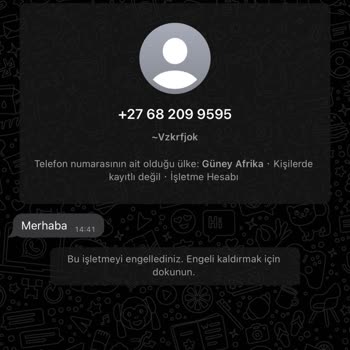 WhatsApp Afrika Mesajı HKK